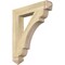 Ekena Millwork Olympic Arts & Crafts Rough Sawn Bracket, Douglas Fir, 4"W x 24"D x 28"H BKT04X24X28OLY03RDF - alternate 1